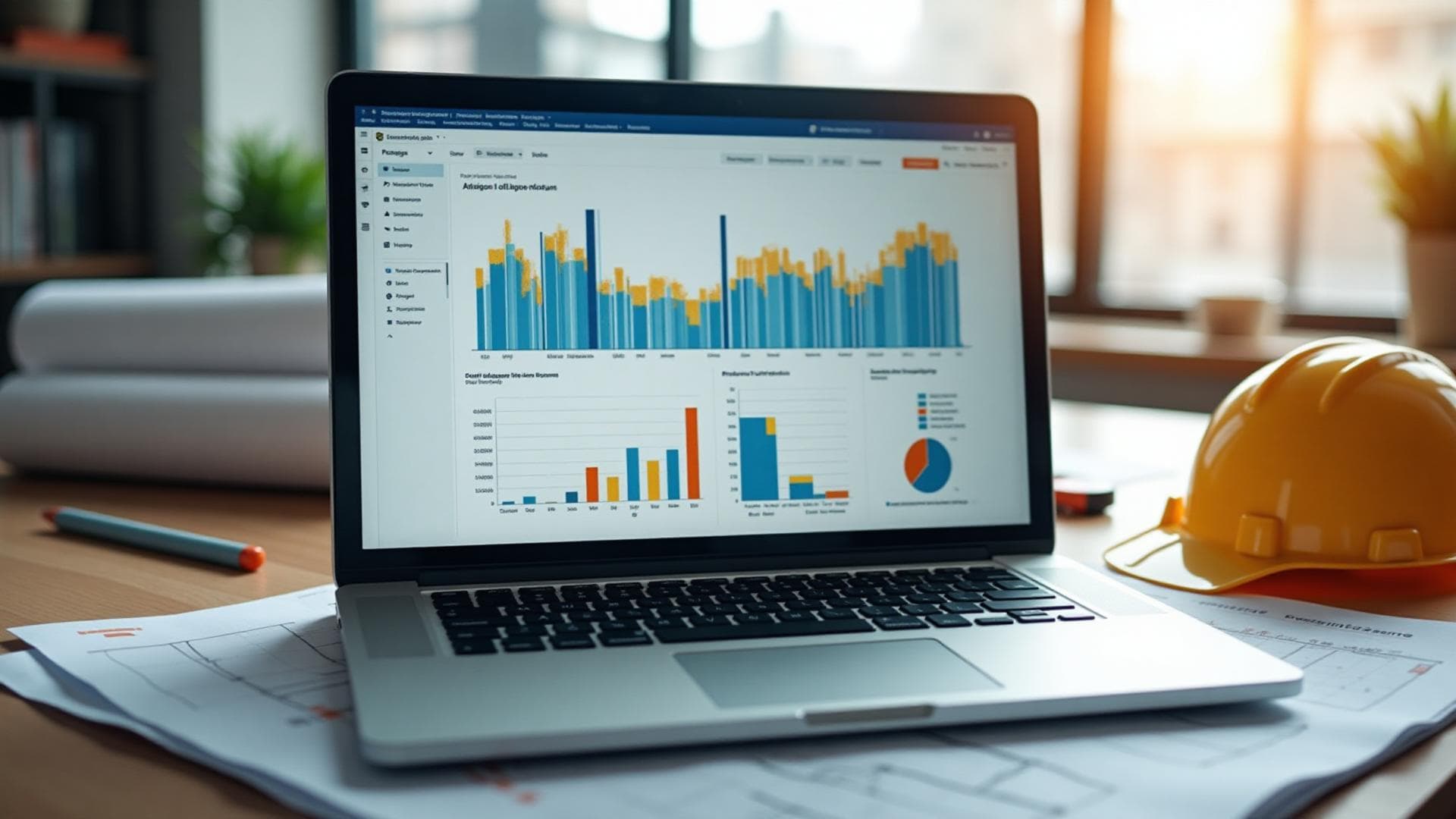 Construction project management dashboard